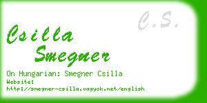 csilla smegner business card
